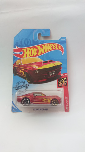 Hot Wheels 2018 Hw Flames 67 Shelby Gt-500 Rojo 33/250