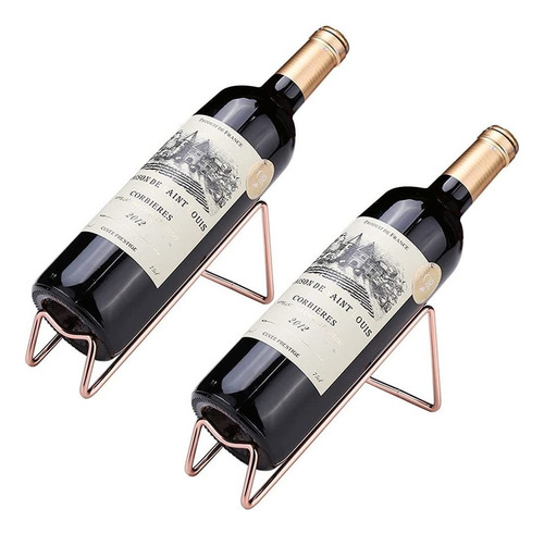 3 Estante De Vino De Metal De Diseño Simple Titular De Vino