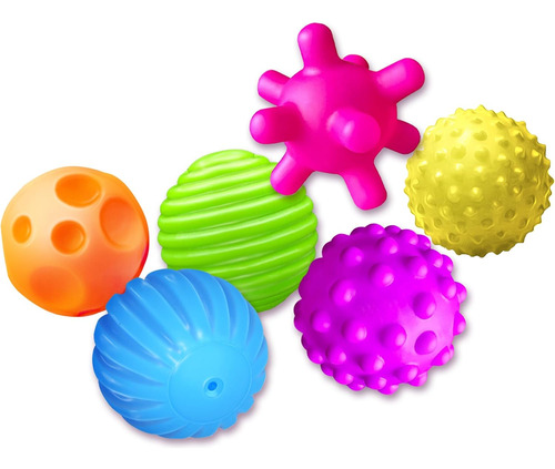 Bolas Sensoriales Para Niños, Juego De 6 Bolas Texturizadas
