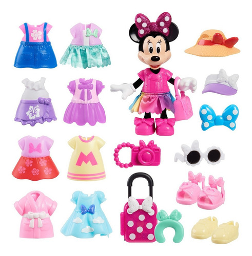 Juguete Set De Moda Minnie Muñeca Y Accesorios