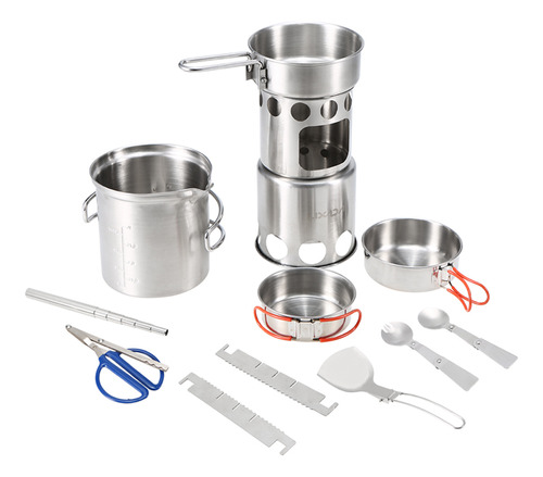 Kit De Utensilios De Cocina Lixada Para Acampar, Portátil Pa