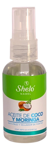 Aceite Antfrizz De Coco Y Moringa Shelo Nabel 60ml.