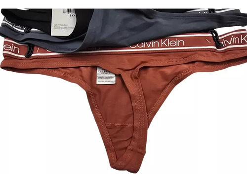 Calvin Klein Set 3 Tangas Bamboo Mujer Originales