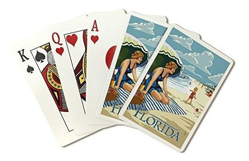 Juego De Cartas - Florida, Beach Scene (playing Card Deck, 5