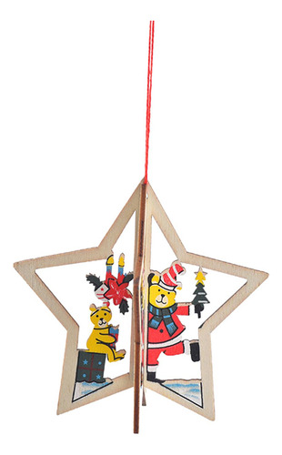 3 Adornos De Árbol De Navidad, Carteles Colgantes Estrella
