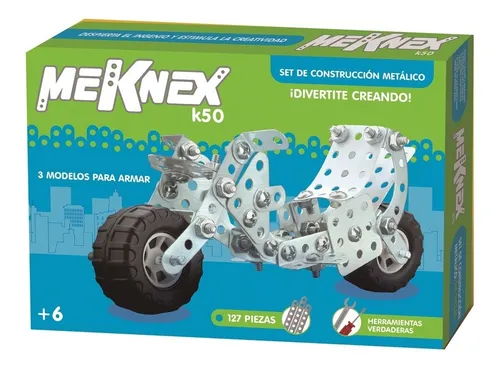 Kit Lego Mecano Construcción 4 Formas En 1 Metal 161 Pcs