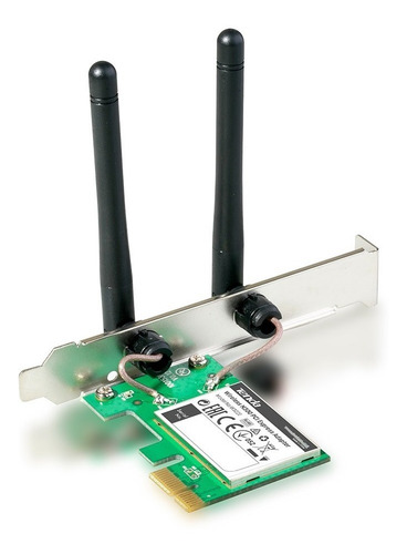Imagen 2 de 8 de Placa De Red Wifi Tenda W322e N300 Pci-e 2 Antenas !!