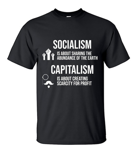 Playera Socialismo Vs Capitalismo Revolucion  M3106