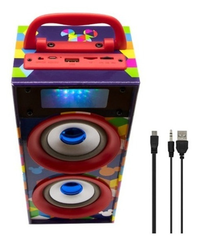 Alto-falante Fussion FD-iSP2 Mickey com rádio Fm