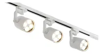 Comprar 3 Foco Riel Luz Cálida3000k+ 1.5 Riel Blanco Tienda Vitrina