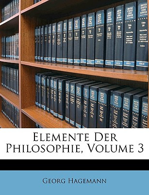 Libro Elemente Der Philosophie, Volume 3 - Hagemann, Georg