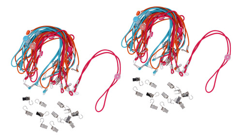 Cordón Ajustable De Doble Extremo, 2 Paquetes De Clips Para