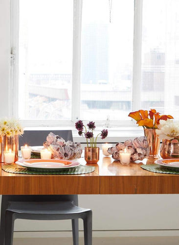 Mini Maceta Redonda Chapada En Cobre, Y De Serene Spaces Liv