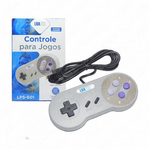 Imagem 4 de 5 de Controle Super Nintendo Snes Joystick Usb Emulador Pc