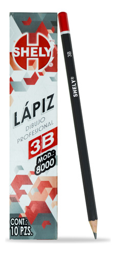 10 Lapiz De Dibujo Grafitto Profesional Shely Graduación 3 B
