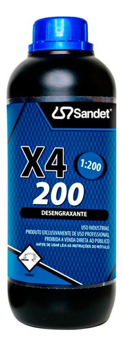 X4 200 Sandet Solupan Desengraxante Concentrado 1x200 1lt