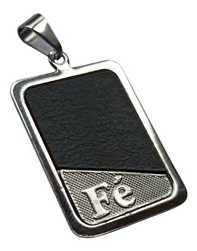 Pingente Rellicari Placa Escrito Fé A018
