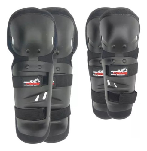 Set Juego Rodilleras Coderas Motto Racing