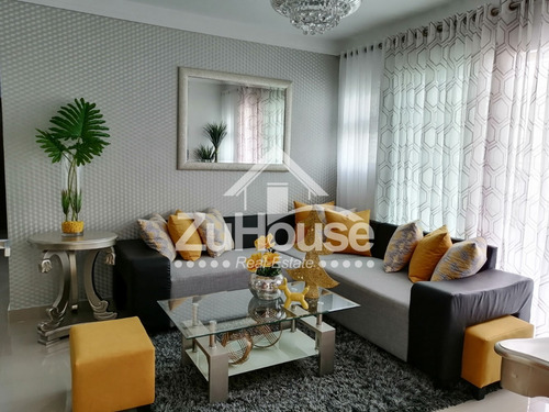 Imagen 1 de 14 de Apartamento Amueblado 3 Hab Res. C/piscina, Santiago Awpa01