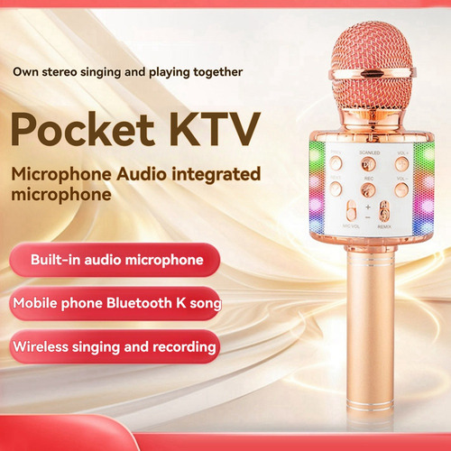 Actualice El Micrófono Inalámbrico K-song Con Iluminación H