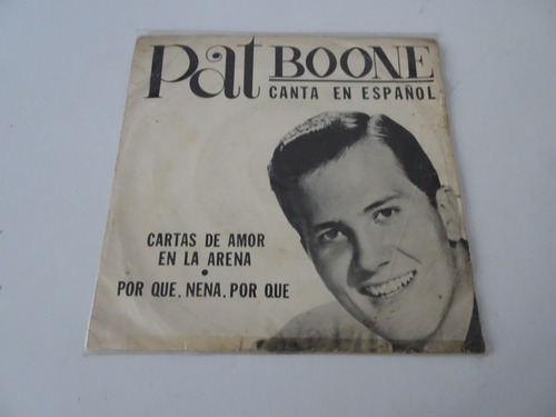 Pat Boone - Canta En Español - Simple  Argentino Con Tapa D