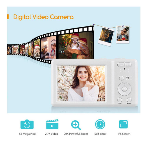 . Cámara Digital Portátil Tft Ultra H 4k De 2,7 Pulgadas,