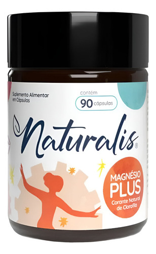 Magnésio Plus Naturalis 90 Capsulas Sabor Sem Sabor