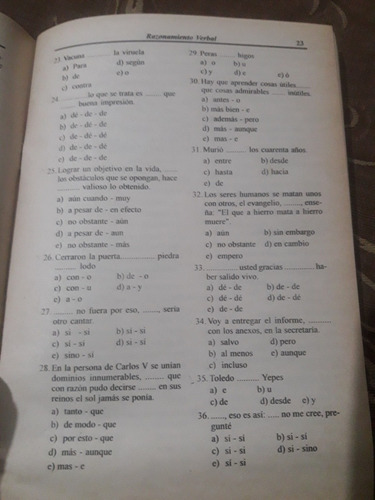 Imagen 5 de 7 de Boletín Razonamiento Verbal Juan Fiesta