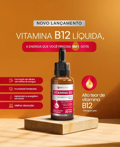 Kit 3 Pague2leve3 B12 Metilcobalamina Alta Absorção Sabor Frutas Vermelhas