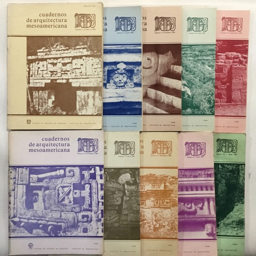 Cuadernos De Arquitectura Mesoamérica 10 Números 1984-1987