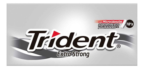 Adams Trident Valupak Xtra Xtrong 18s 12 Paq Chicle Cartera
