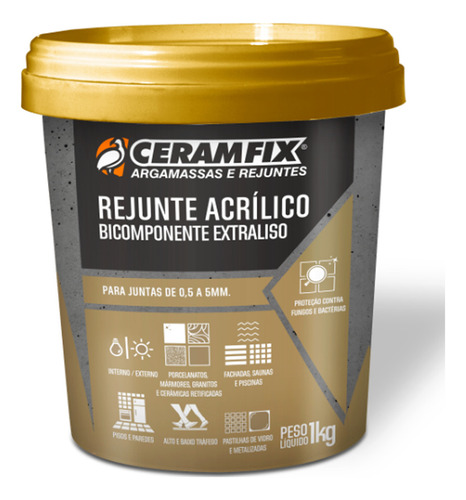 Rejunte Acrílico Ceramfix Verde Macuco 1kg