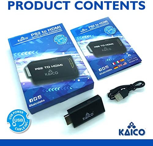 Edición Kaico - Conversor Hdmi Para Playstation 2 Ps2 - Ps2