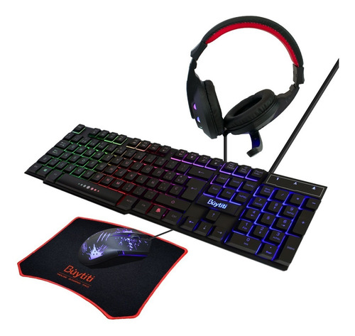 Kit Gamer Teclado Mouse Profesional Retroilumin Usb