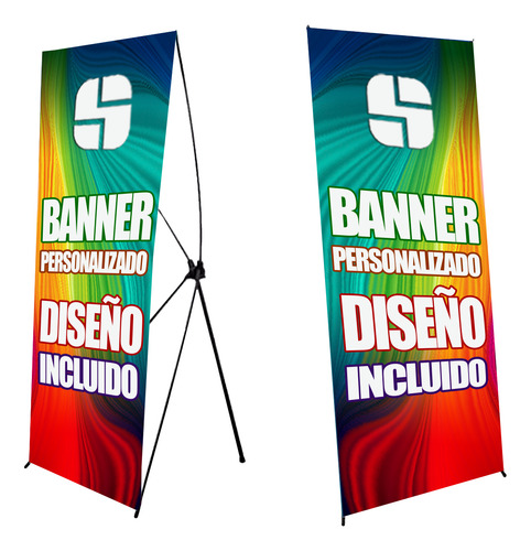 Banner Araña Personalizado 80x180cm Con Estructura