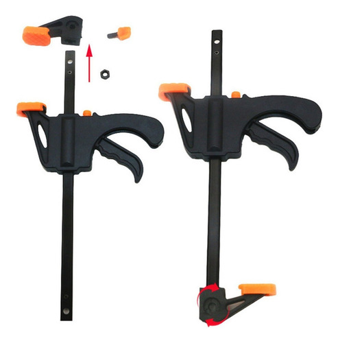 Jogo Kit 7pç - 2 Sargento 300mm Fresa Forstner 10 A 35mm
