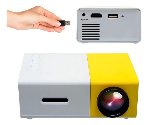 Projetor Portátil Led 1080p Futebol Filme Copa Yg300