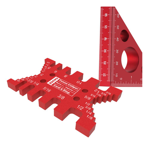 Juego De Calibrador De Espiga Con Regla Triangular, Inglete