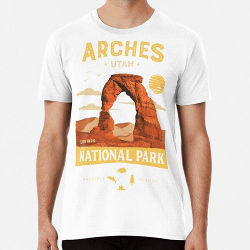 Remera Camiseta De Utah Del Vintage Del Parque Nacional De L