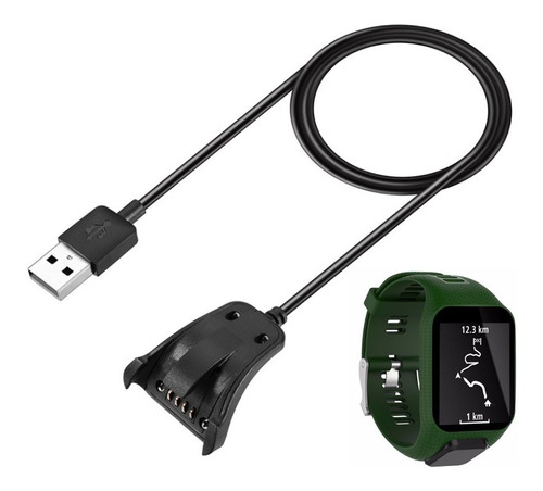 Pulseira Tomtom Relógio Runner E Spark 2 3 + Carregador Usb