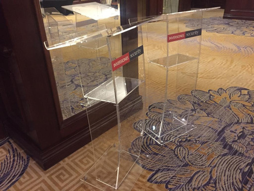Arriendo Podium Podio Acrilico Para Discurso Eventos