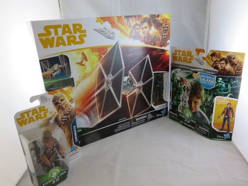 Star Wars Force Link Starter + Tie + Millenium + Chewie