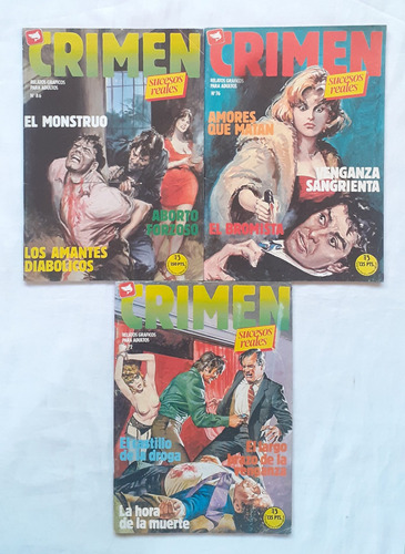 Crimen Sucesos Reales Comic 1981 Relatos Graficos Adultos 