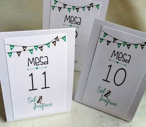 10 Numeros De Mesa Casamiento Quince Años Bar Bat Mitzva
