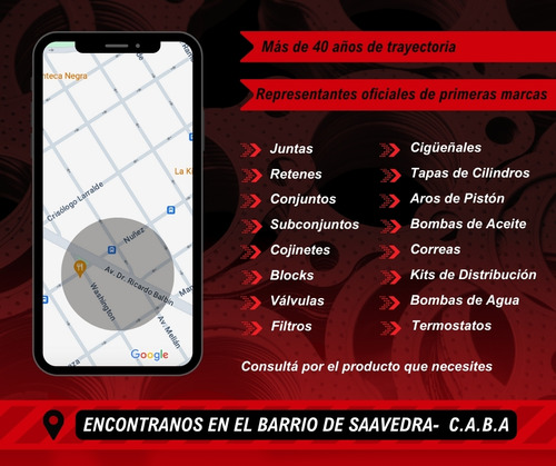 Junta Tapa De Cilindros Partner 1.9 Diesel Dw8 3 Muecas