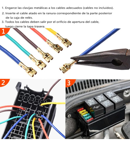 Caja De Fusibles Módulos De Relay Universal Para Coches/moto