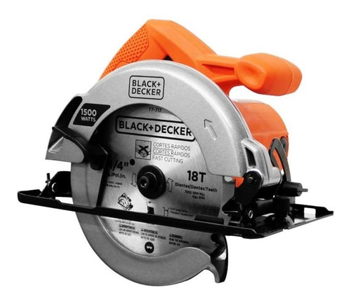 Imagen 5 de 5 de Sierra circular eléctrica Black+Decker Pro CS1024 184mm 1500W naranja 50Hz/60Hz 120V