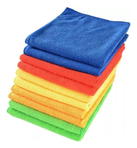 Paño Absorbente Pañito Pack De 5 Microfibra Limpieza Pulir