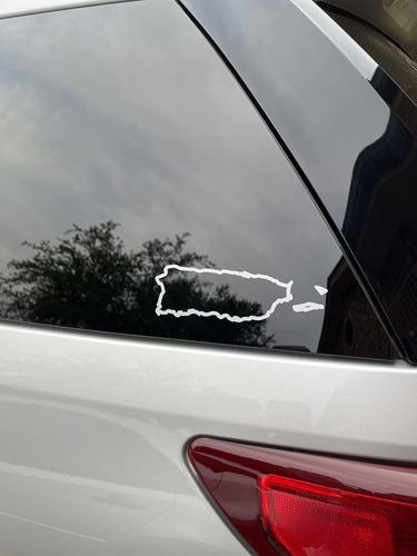 5 Pcs Puerto Rico Map Car Decal Vinyl Sticker Perfect For