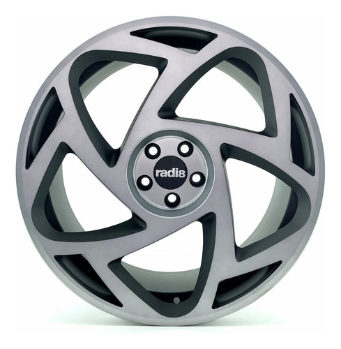 Jogo De Rodas Radi8 R8s5 Preto Acetinado Com Diamante Fume